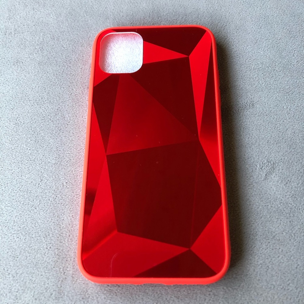 iPhone 11 ~ Geometric Red Phone Case ~ Brand New!